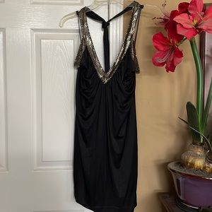 Black BCBG MAXAZRIA halter top dress